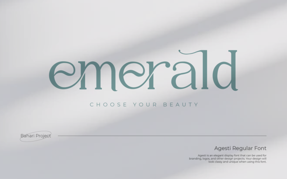 Agesti: A Serif Font for Elegant Branding