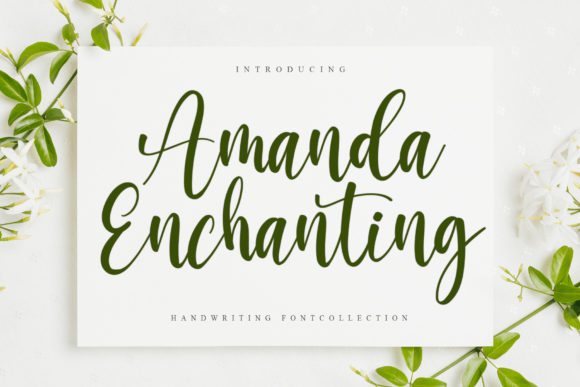 Amanda Enchanting: A Delicate Handwritten Font for Web