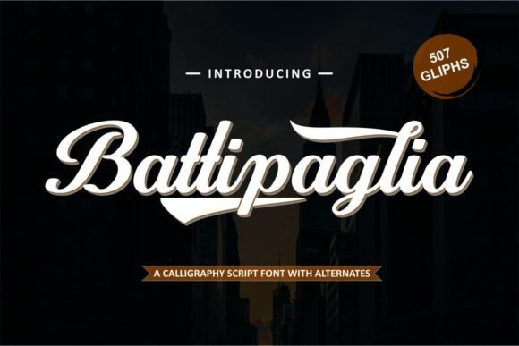 Battipaglia: A Refined Script Font for Editorial Design