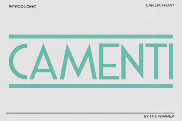 Camenti: A Modern Sans Serif Font for Editorial Design