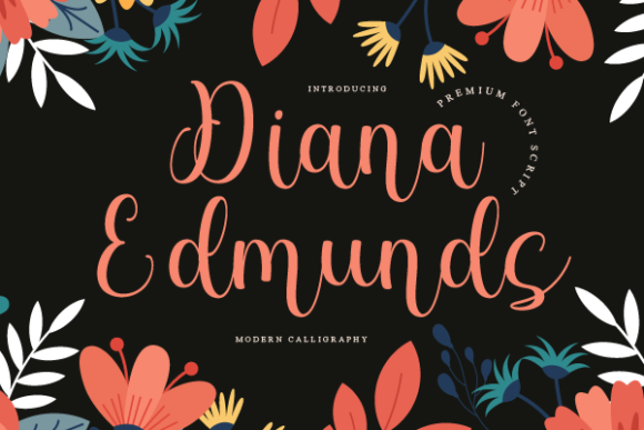 Diana Edmunds: A Handwritten Font for Elegant Editorial Design