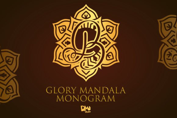 Glory Mandala Monogram Typeface for Web Design