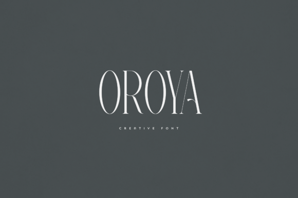 Oroya Typeface: Elevating Brand Identity with Elegant Serifs