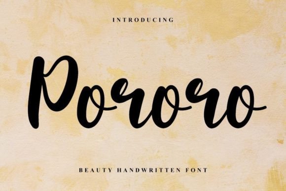 Pororo: The Handwritten Font for Warm Branding