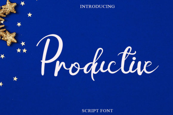 Productive: An Elegant Script Font for Branding