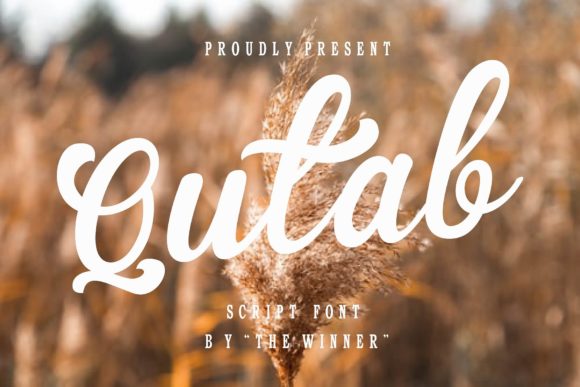 Qutab Font: Elegant Script for Handmade Brands