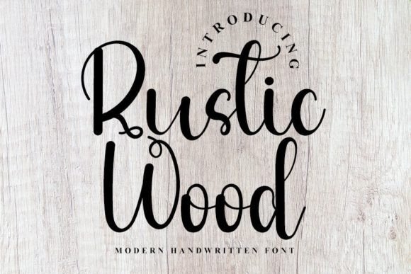 Rustic Wood: A Handwritten Typeface for Editorial Charm