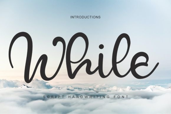 While: A Handwritten Font for Modern Web Design